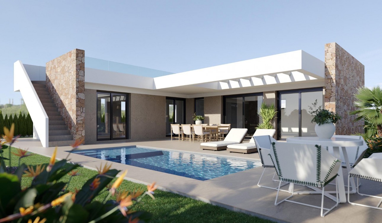 Obra nueva - Villa independiente - Fuente Alamo - Hacienda del Alamo