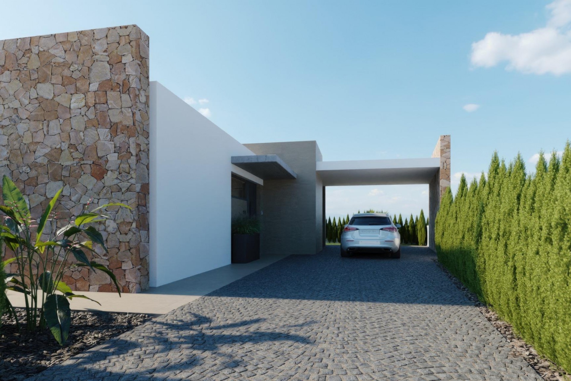Obra nueva - Villa independiente - Fuente Alamo - Hacienda del Alamo