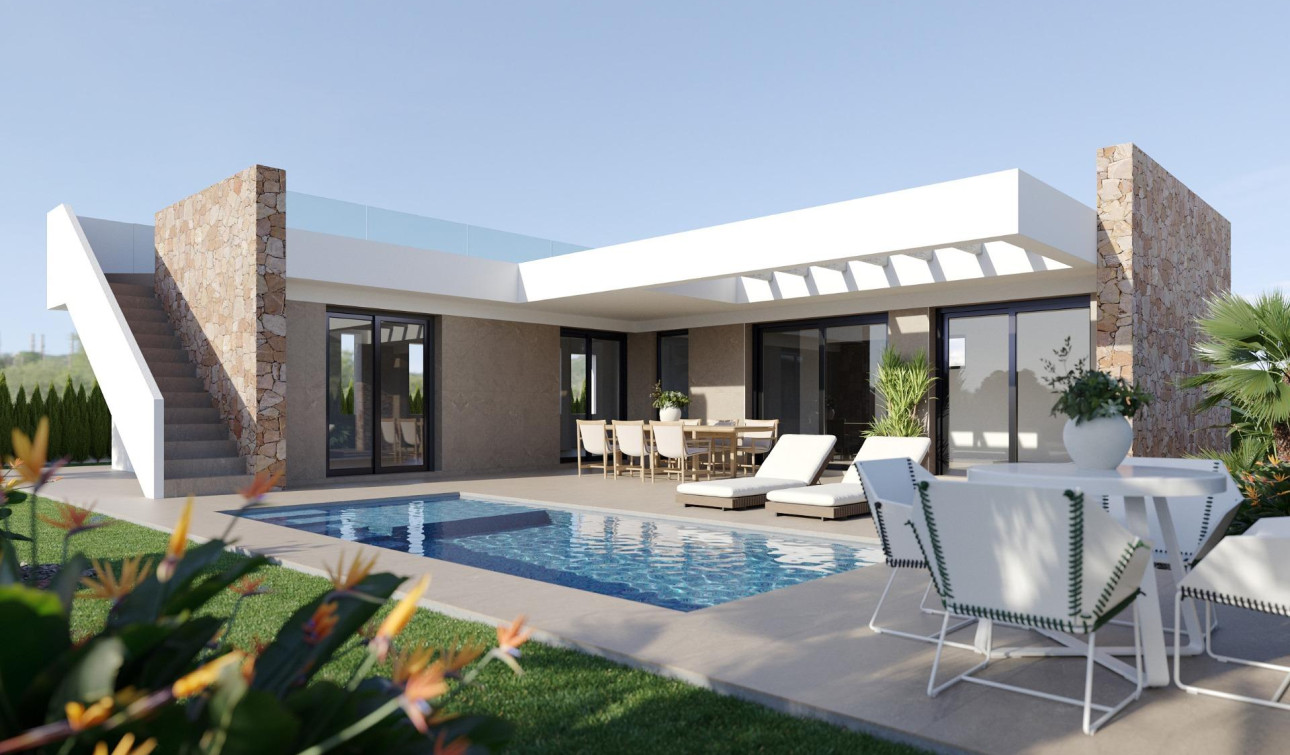 Obra nueva - Villa independiente - Fuente Álamo - Hacienda del Alamo