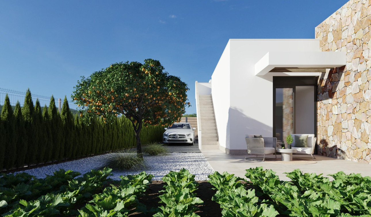 Obra nueva - Villa independiente - Fuente Álamo - Hacienda del Alamo