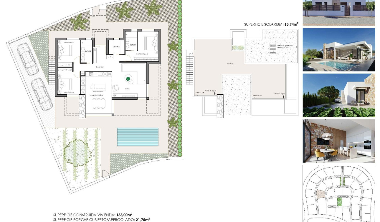 Obra nueva - Villa independiente - Fuente Álamo - Hacienda del Alamo