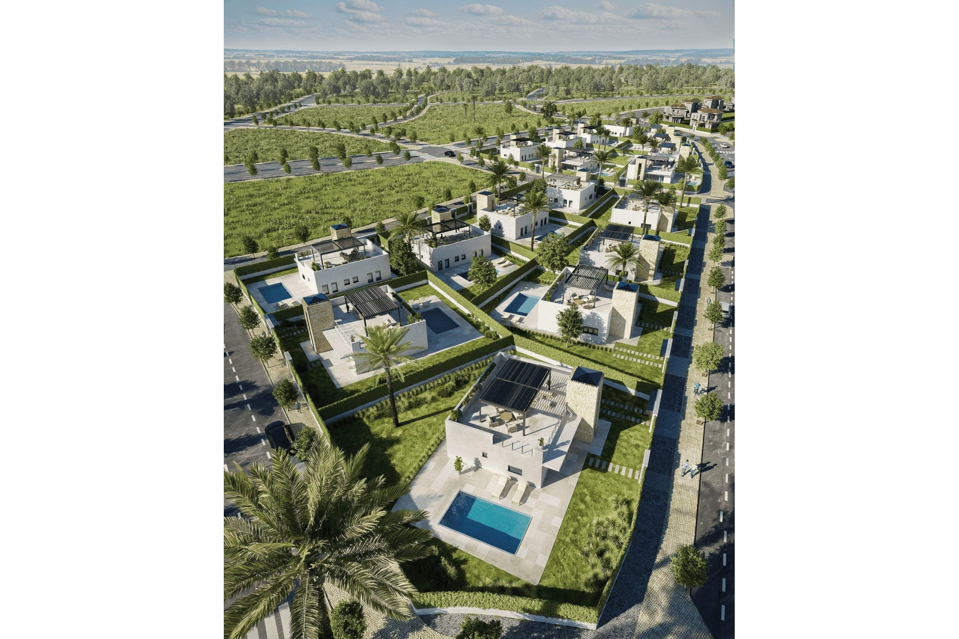 Obra nueva - Villa independiente - Lorca - Jardines de Almenara