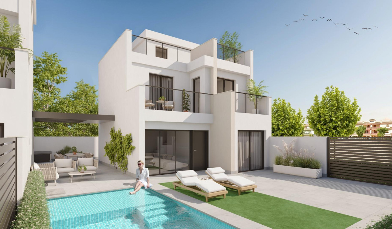 Obra nueva - Villa independiente - Los Alcazares - Playa la Atascadera