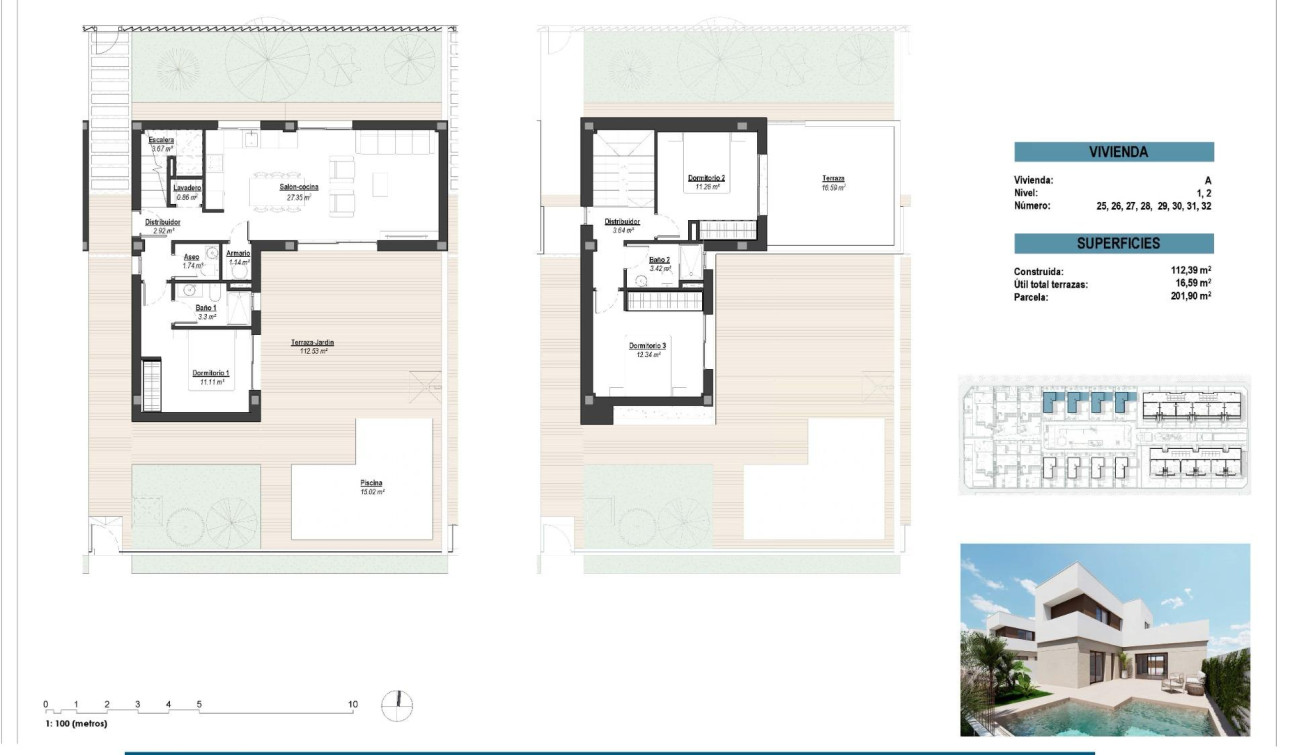 Obra nueva - Villa independiente - Los Alcazares - Serena Golf