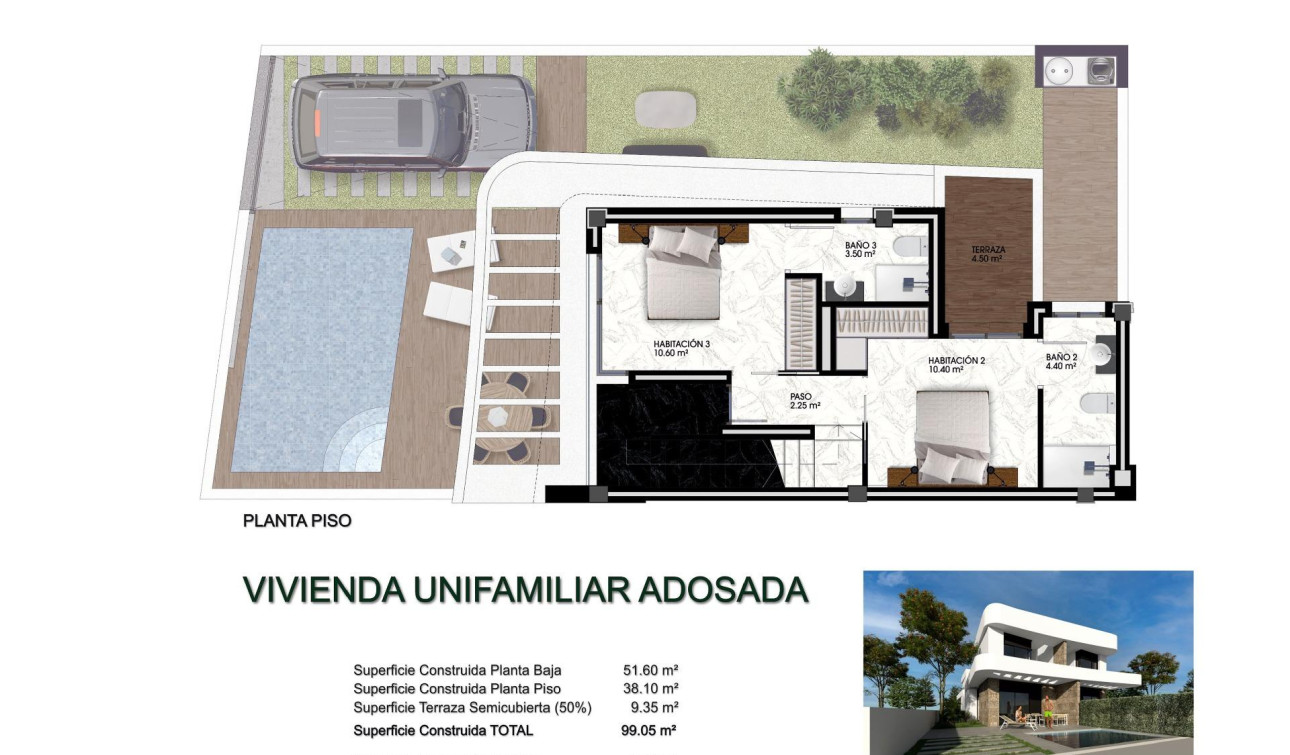 Obra nueva - Villa independiente - Los Montesinos - La Herrada