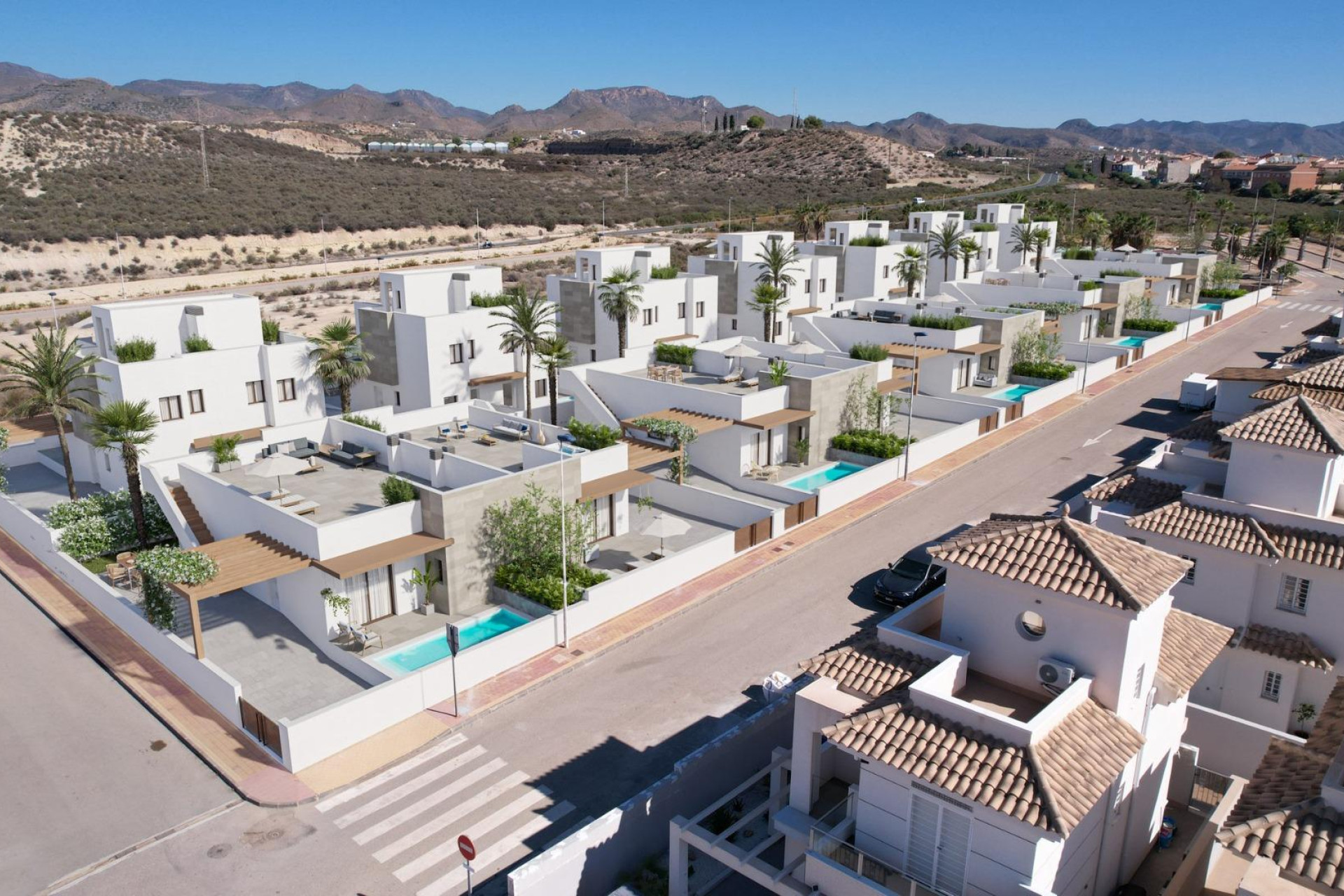 Obra nueva - Villa independiente - Mazarron - Caleñares