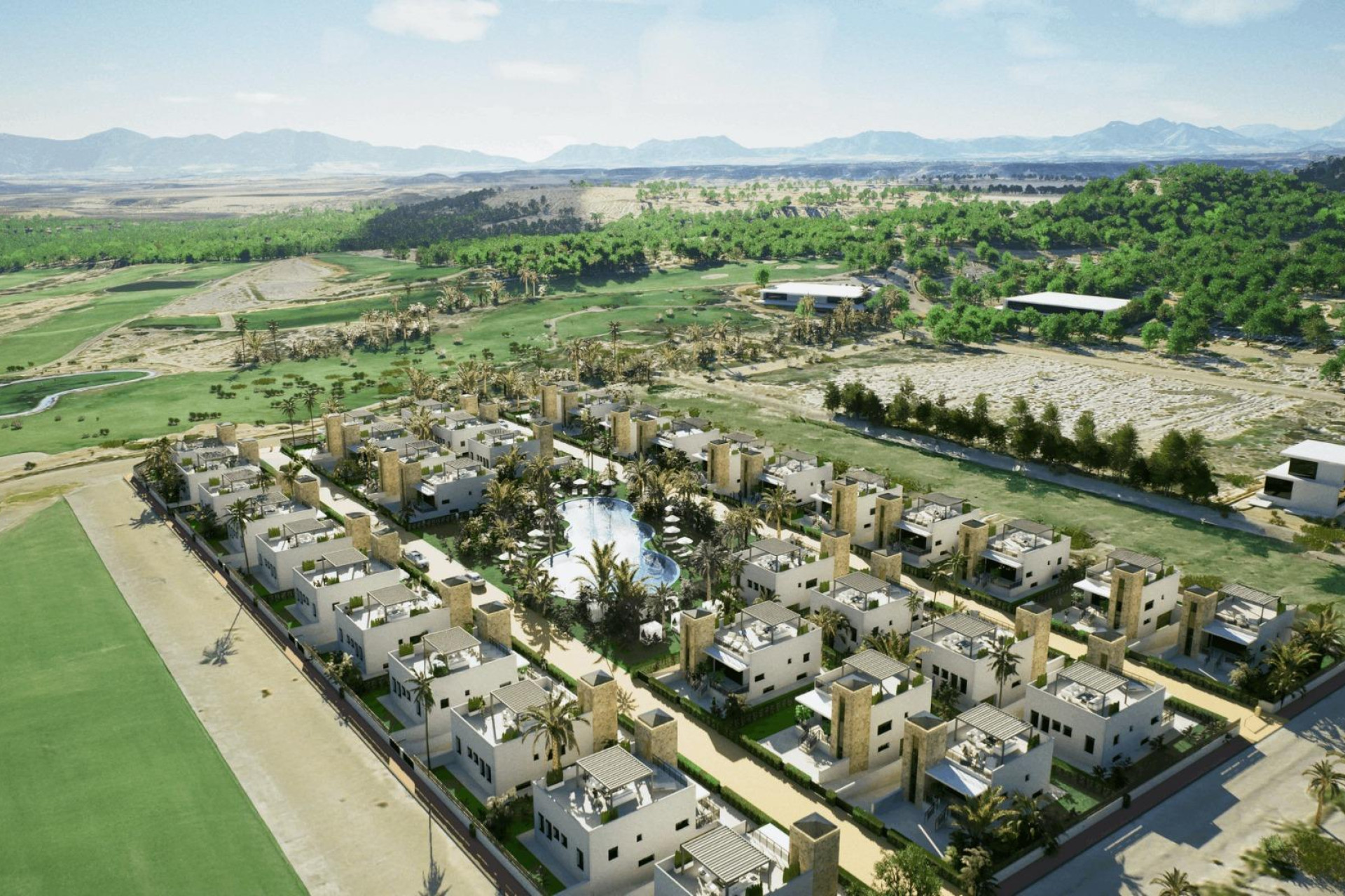 Obra nueva - Villa independiente - Mazarron - Camposol Golf