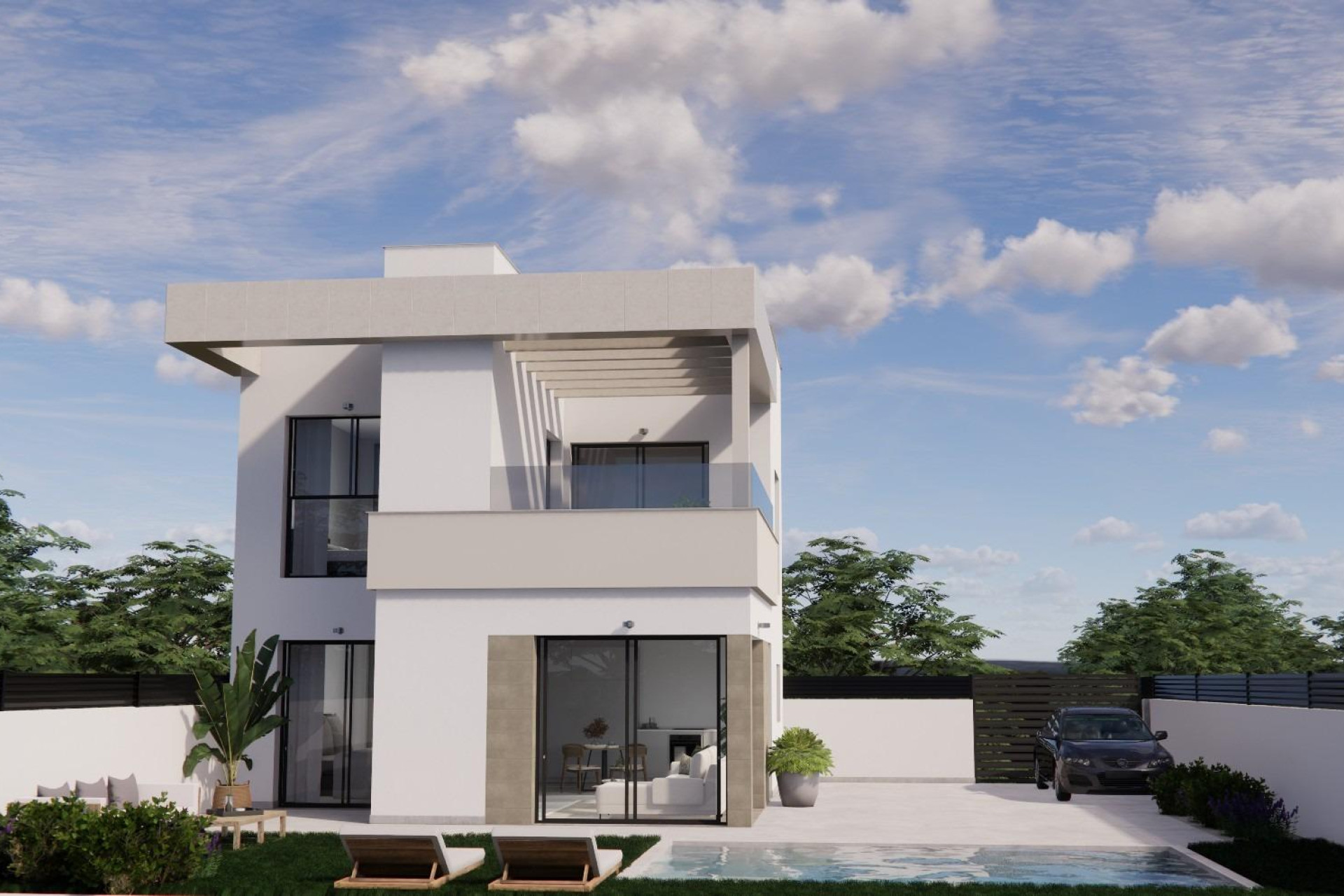 Obra nueva - Villa independiente - Orihuela - Entre Naranjos