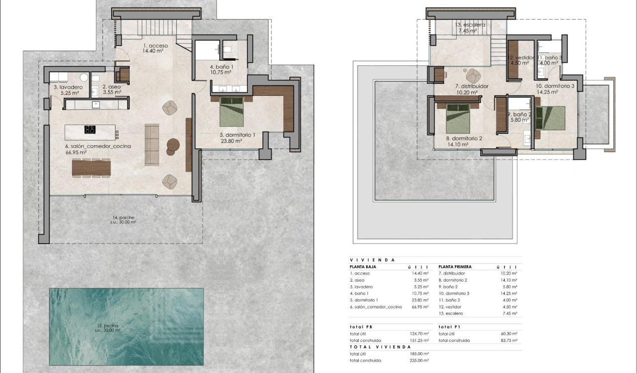 Obra nueva - Villa independiente - Pinoso - Lel