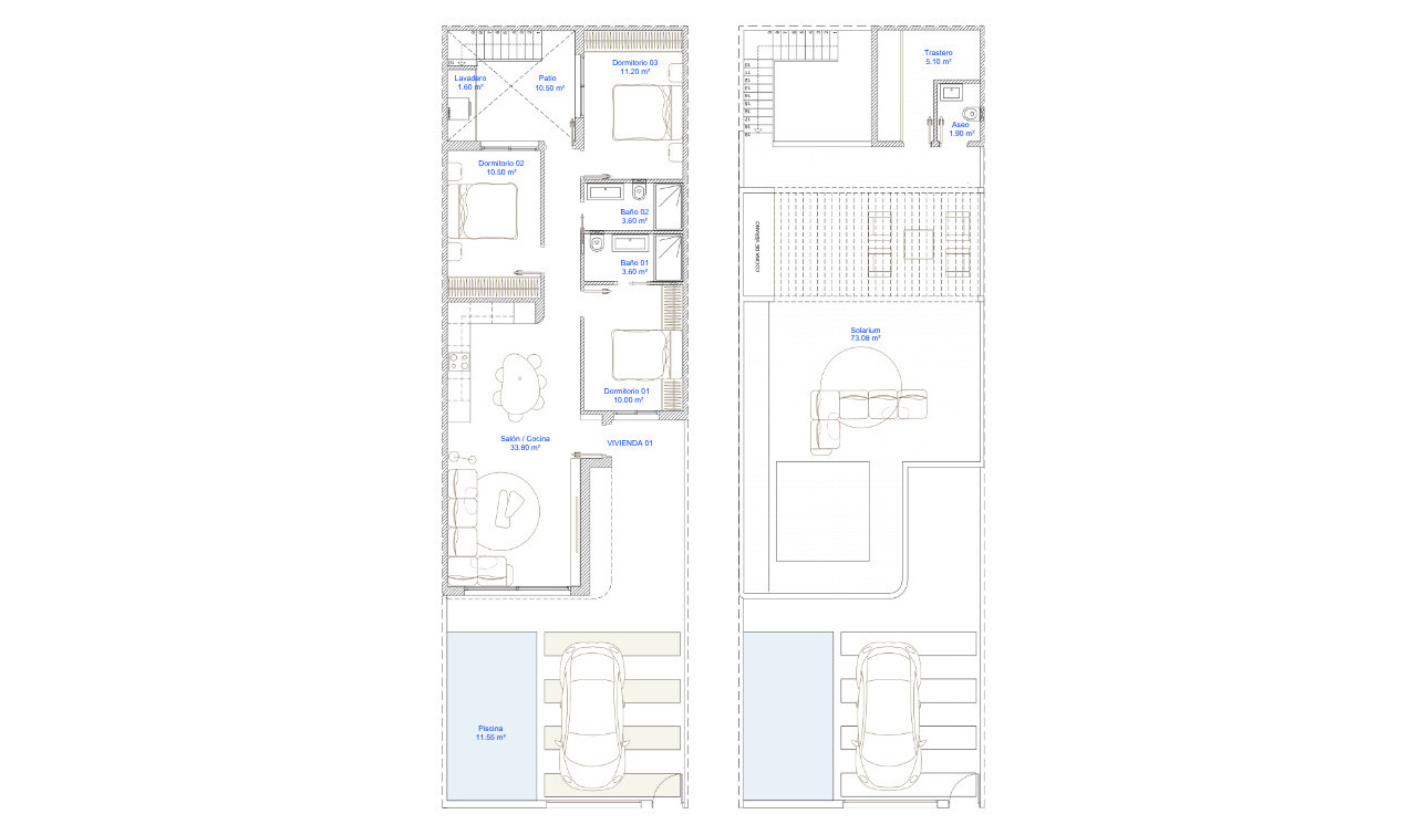 Obra nueva - Villa independiente - San Pedro del Pinatar - San Pedro De Pinatar