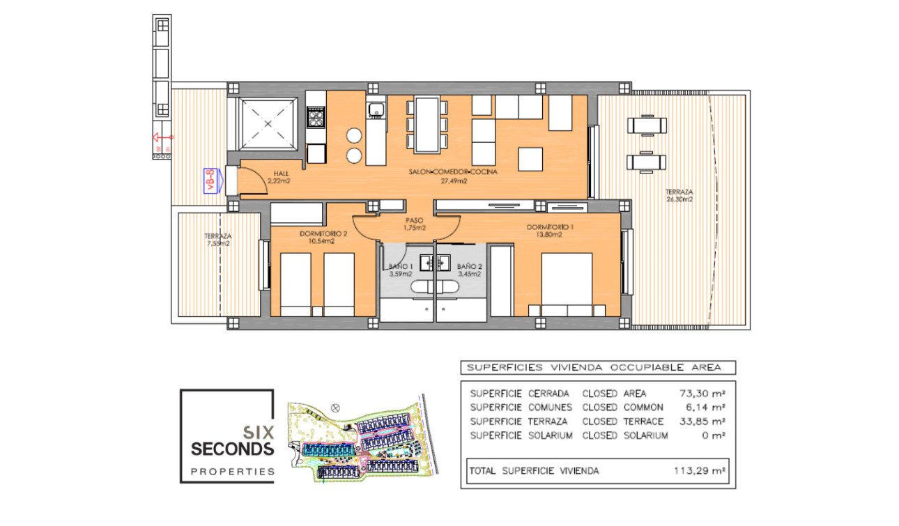 Resale - Apartment / Flat - Orihuela Costa - Playa Flamenca