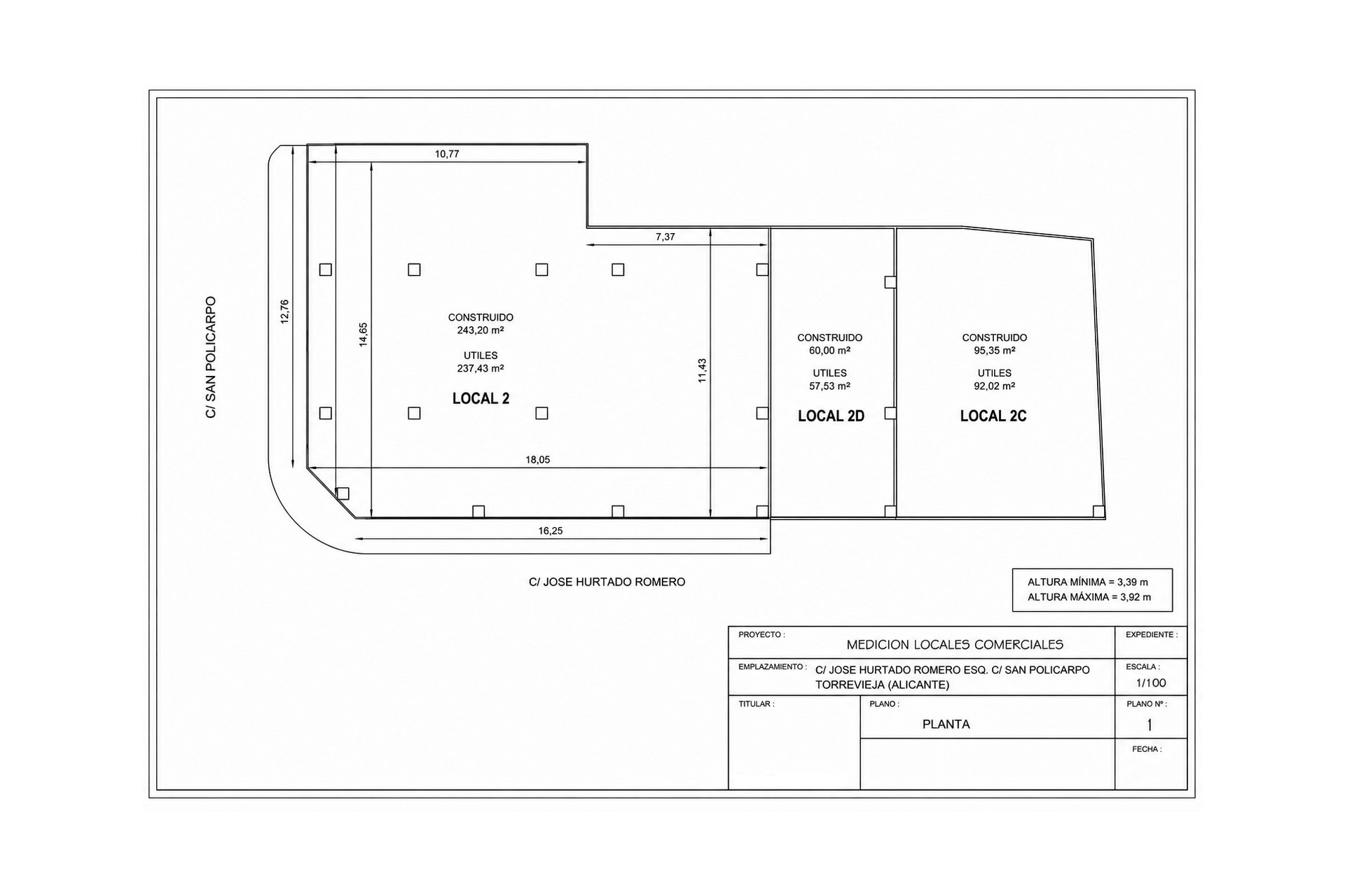 Revente - Unité commerciale - Torrevieja - El Acequión - Los Náufragos
