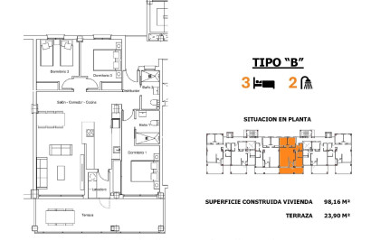 New Build - Apartment / Flat - San Miguel de Salinas - Pueblo