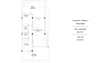 Obra nueva - Bungalow - Orihuela Costa - PAU 26