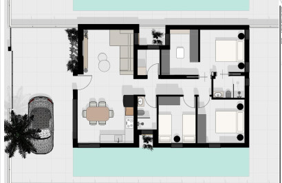 Nieuwbouw Woningen - Vrijstaande villa - Benijofar - Urb. Monteazul