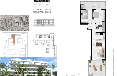 New Build - Apartment / Flat - Orihuela Costa - Lomas de Cabo Roig