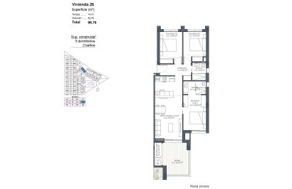 New Build - Apartment / Flat - Los Alcazares - Serena Golf