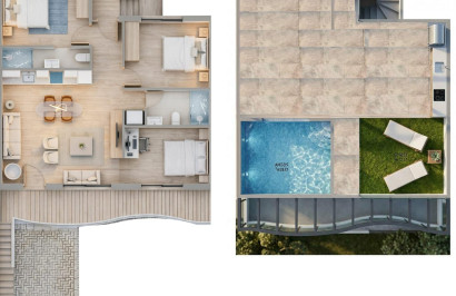 New Build - Apartment / Flat - Pilar de la Horadada - parques de Andromeda