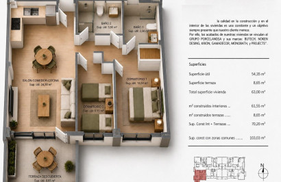 New Build - Apartment / Flat - Villajoyosa - Cala de Finestrat