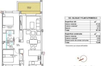Nouvelle construction - Appartement - Vera - El Playazo