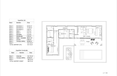 Obra nueva - Villa independiente - Pinoso - Lel