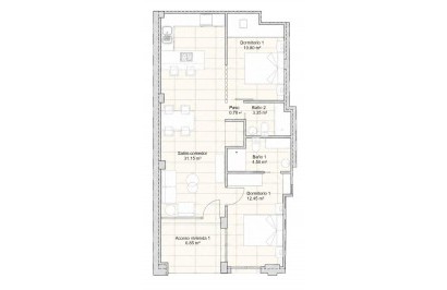 New Build - Apartment / Flat - San Javier - pueblo