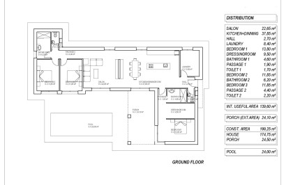 Nouvelle construction - Villa Individuelle - Pinoso - Campo