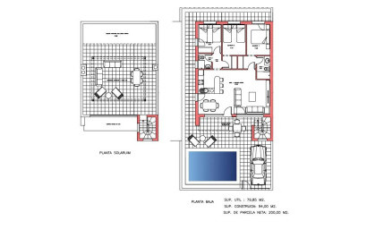 Nieuwbouw Woningen - Vrijstaande villa - Fuente Álamo - La Pinilla