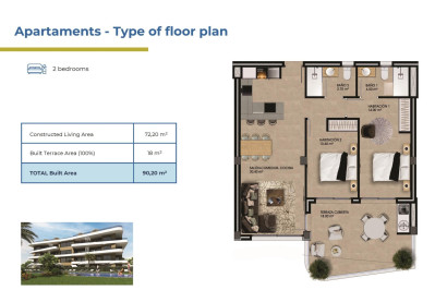 New Build - Apartment / Flat - Orihuela Costa - Punta Prima